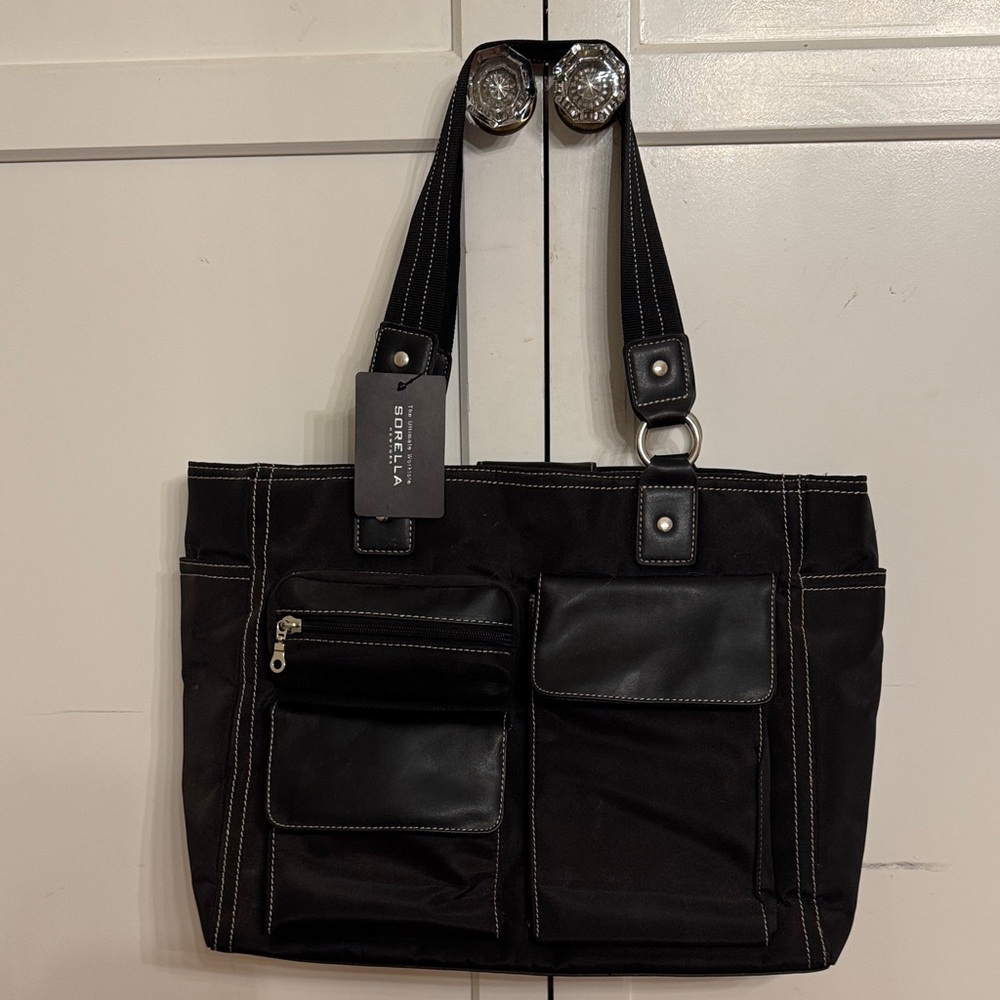 Sorella New York Women’s Black Worktote, vegan leather